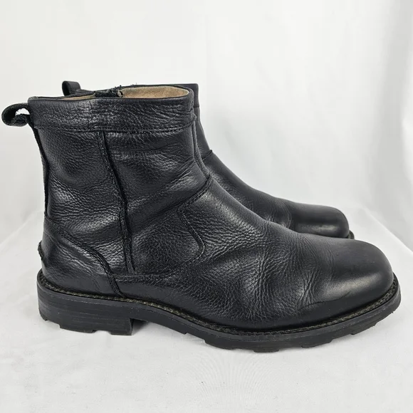 Florsheim Men\'s Trektion Winter Boot Black Leather Faux Fur Lining Size 12 Florsheim - Trektion Plain Toe Boot Black Waterproof | Eneslow main image 2